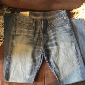 Hollister blue skinny jeans